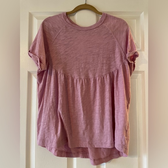 American Eagle Pink Babydoll oversized tee Size Small - Picture 3 of 8